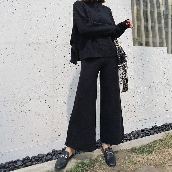 fashion wide-leg pants sweater two piece set women 2020 new korean loose woman sweaters all-match lazy knit fashion suit women1, Gray
fashion wide-leg pants sweater two piece set women 2020 new korean loose woman sweaters all-match lazy knit fashion suit women1, Gray