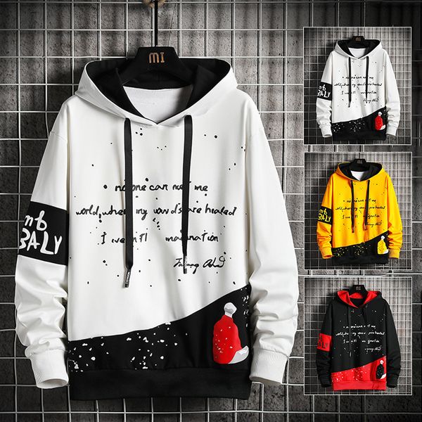 Letter Print Harajuku Hoodie Men 2020 New Patchwork Hoodies Mens High Steet Hooded Sweatshirt Streetwear Fashion Hip Hop Tops, Black
Letter Print Harajuku Hoodie Men 2020 New Patchwork Hoodies Mens High Steet Hooded Sweatshirt Streetwear Fashion Hip Hop Tops, Black