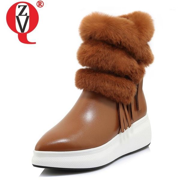 boots zvq winter concise snow outside high heels platform pointed toe quality genuine leather women shoes drop 1, Black
boots zvq winter concise snow outside high heels platform pointed toe quality genuine leather women shoes drop 1, Black