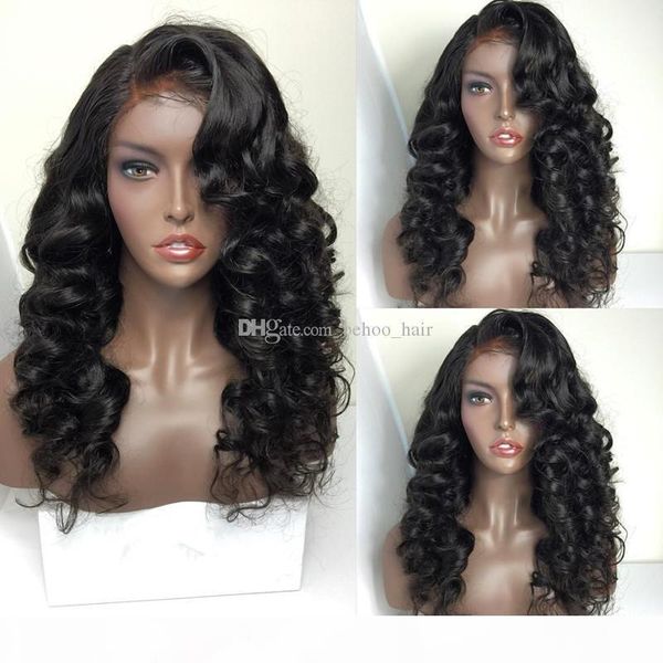human hair full lace wigs lace front wigs with baby hair loose wave brazilian human wig for black women, Black;brown
human hair full lace wigs lace front wigs with baby hair loose wave brazilian human wig for black women, Black;brown