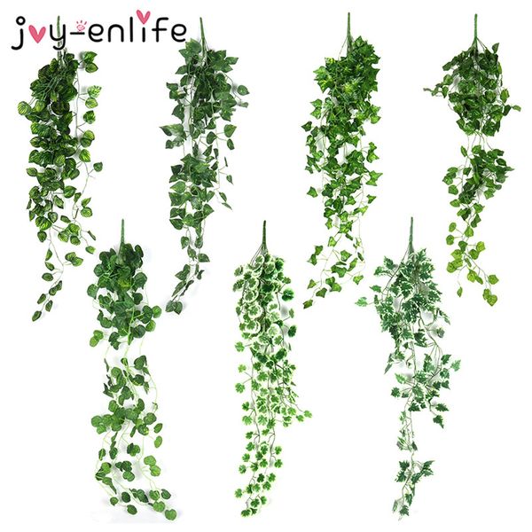 artificial green leaf garland wall hanging ivy vine foliage plastic fake plants party wedding garden home decoration
artificial green leaf garland wall hanging ivy vine foliage plastic fake plants party wedding garden home decoration