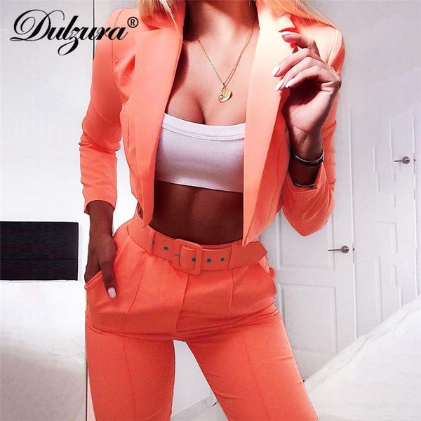 dulzura 2020 autumn women suits jacket coat outerwear high waist costume blazer set pants suit office ladies plus size two piece, White
dulzura 2020 autumn women suits jacket coat outerwear high waist costume blazer set pants suit office ladies plus size two piece, White