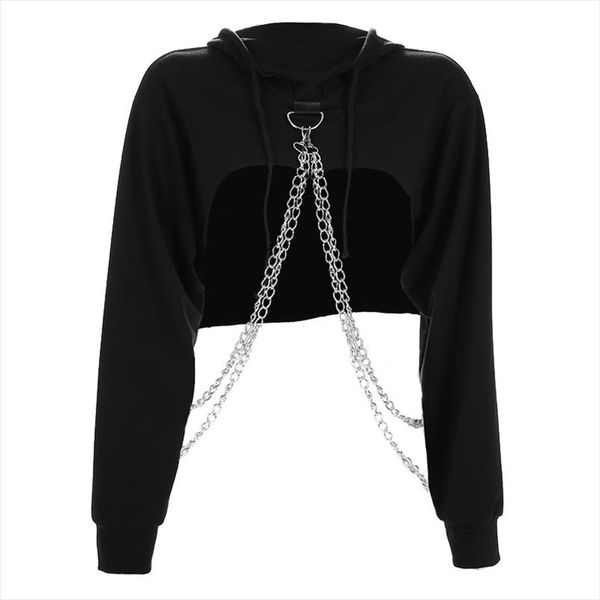 fashion women hooded clothing cut off front sweatshirt hoodie patchwork jumper pullover long sleeve casual hoodies, Black
fashion women hooded clothing cut off front sweatshirt hoodie patchwork jumper pullover long sleeve casual hoodies, Black
