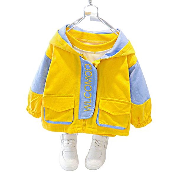 1-5yrs kids jackets autumn winter kids girl hooded coat cute cartoon embroidery children outerwear clothing for baby boy outfits 1029, Blue;gray