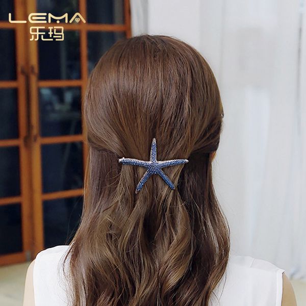 mma hair ornament with diamond, water le drill hairpin, spring half clip, starfish temperament headdress, korean edition k, Silver
mma hair ornament with diamond, water le drill hairpin, spring half clip, starfish temperament headdress, korean edition k, Silver