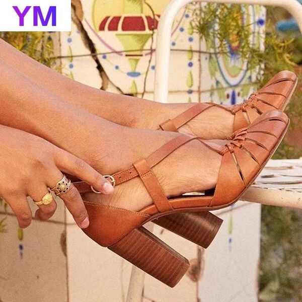 new style women summer square high-heeled sandals fashion casual buckle sandals retro round toe hollow ladies dance shoes party, Black
new style women summer square high-heeled sandals fashion casual buckle sandals retro round toe hollow ladies dance shoes party, Black