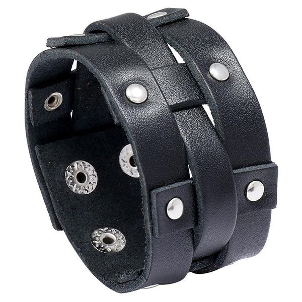 tennis black brown genuine leather braided rivet crafts hiphop bracelet handmade jewelry gift men women, Golden;silver
tennis black brown genuine leather braided rivet crafts hiphop bracelet handmade jewelry gift men women, Golden;silver
