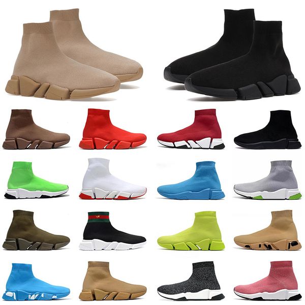 mens womens knit platform shoes speed 2.0 designer white graffiti sole trainers triple black nude vintage beige sail dark brown light grey s, White;red
mens womens knit platform shoes speed 2.0 designer white graffiti sole trainers triple black nude vintage beige sail dark brown light grey s, White;red