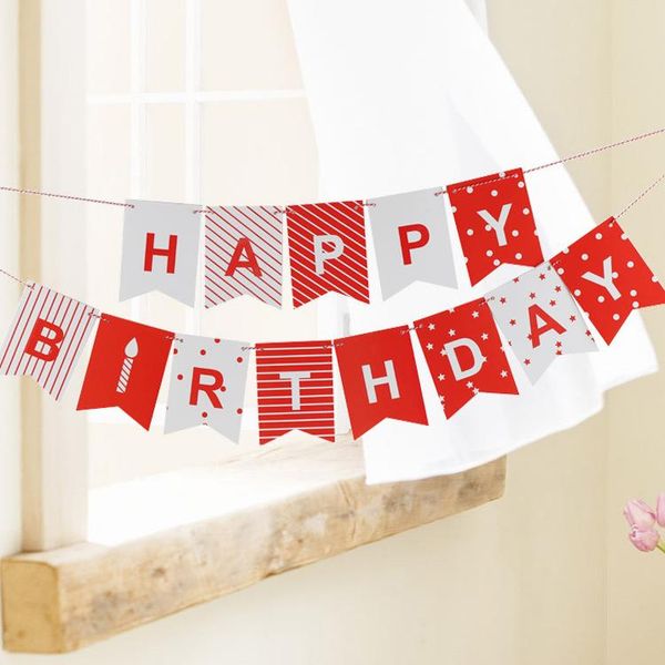 party decoration happy birthday decorations for home red stripe banners swallowtail fish tail flag accessories first boy
party decoration happy birthday decorations for home red stripe banners swallowtail fish tail flag accessories first boy