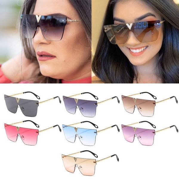 wholesale vintage metal rimless v sunglasses women brand designer fashion one piece color sun glasses men driving square shades, White;black
wholesale vintage metal rimless v sunglasses women brand designer fashion one piece color sun glasses men driving square shades, White;black