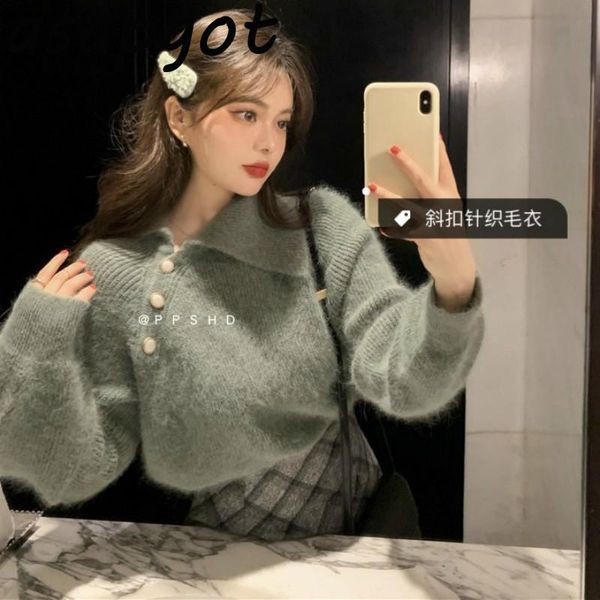 women's tracksuits asapgot fall chic gentle loose lapel long sleeve knitted sweaters wild high waist woolen plaid skirt fashion sets r, Gray
women's tracksuits asapgot fall chic gentle loose lapel long sleeve knitted sweaters wild high waist woolen plaid skirt fashion sets r, Gray