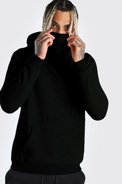hop winter 2020 hip new solid color men's long mask loose quality sleeve high hoodie dluvr, Black
hop winter 2020 hip new solid color men's long mask loose quality sleeve high hoodie dluvr, Black