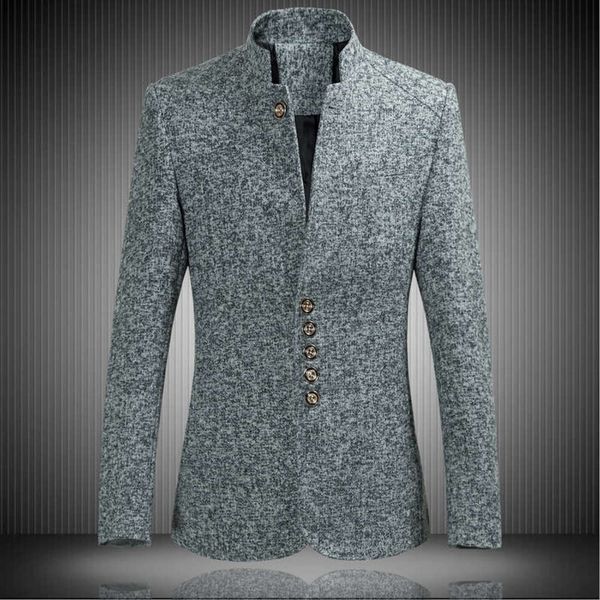 slim 2019 stand new large size collar men's suit coat men's favorite trendy fashion high-end atmosphere high-end, White;black
slim 2019 stand new large size collar men's suit coat men's favorite trendy fashion high-end atmosphere high-end, White;black