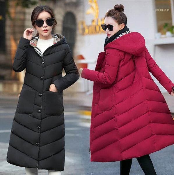 long coat with hooded female women winter coat thick down cotton pockets jacket womens outwear parkas plus size xxxl1, Black
long coat with hooded female women winter coat thick down cotton pockets jacket womens outwear parkas plus size xxxl1, Black