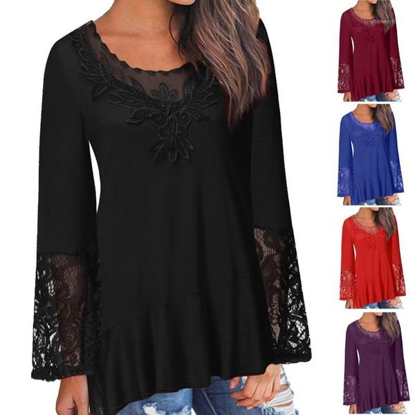 women fashion lace floral lace hollow out long sleeve t shirts ladies female round neck elegant casual t-shirt, White
women fashion lace floral lace hollow out long sleeve t shirts ladies female round neck elegant casual t-shirt, White