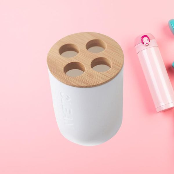 bath accessory set wooden toothbrush holder space-saving organizer stand cup for bathroom
bath accessory set wooden toothbrush holder space-saving organizer stand cup for bathroom