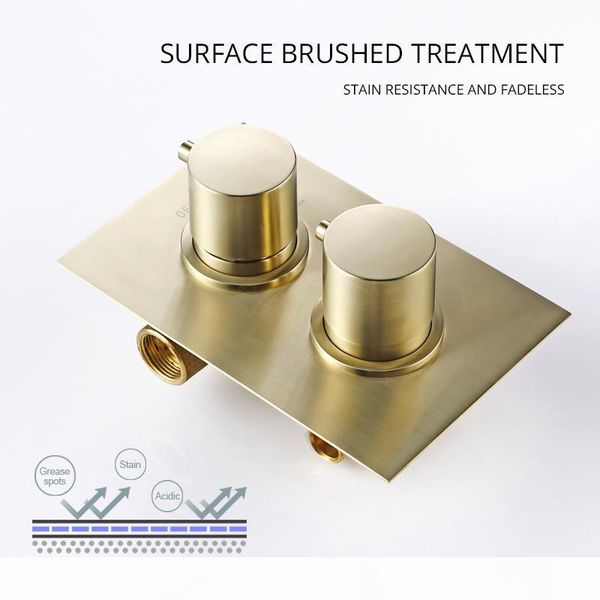 solid brass brushed gold bath bathroom shower head rianfall luxury combo faucet wall mount arm thermostatic mixer diverter set bbyimi
solid brass brushed gold bath bathroom shower head rianfall luxury combo faucet wall mount arm thermostatic mixer diverter set bbyimi