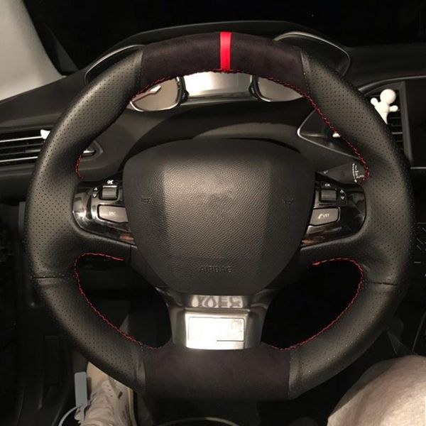 black suede perforated leather car steering wheel cover for 308 2014 2020 2020 
black suede perforated leather car steering wheel cover for 308 2014 2020 2020