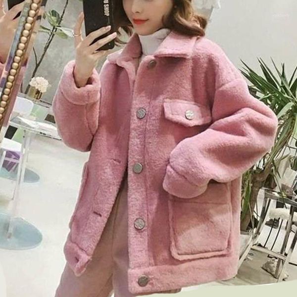 2020 fashion women faux fur jacket coat chic autumn winter thick warm faux cashmere jackets coat solid collar buttons outwear1, Black
2020 fashion women faux fur jacket coat chic autumn winter thick warm faux cashmere jackets coat solid collar buttons outwear1, Black