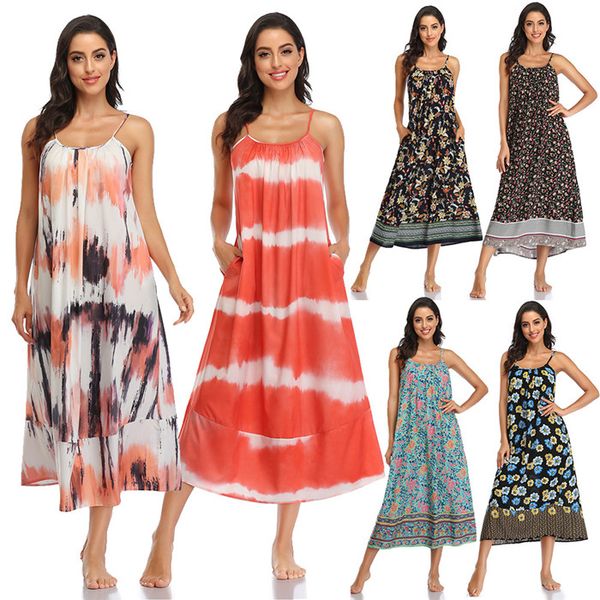 floral spaghetti strap dresses womens backless summer sleeveless beach holiday dress fashion women bohemian dresses, Black;gray
floral spaghetti strap dresses womens backless summer sleeveless beach holiday dress fashion women bohemian dresses, Black;gray