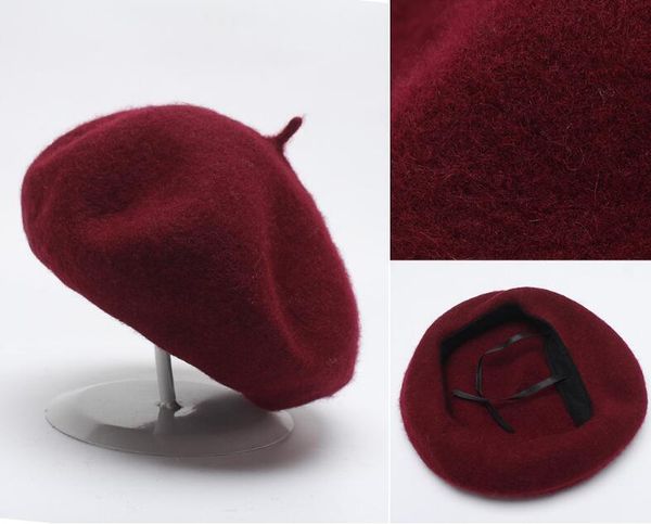 new women solid color beret woolen winter hat for girl bonnet caps warm walking cap sell all matched hats, Blue;gray
new women solid color beret woolen winter hat for girl bonnet caps warm walking cap sell all matched hats, Blue;gray