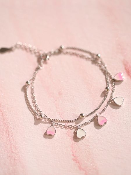 pink gradient peach blossom drop glaze petals cherry blossom girl style bracelet s925 sterling silver bracelet double layer girl uxnnc uxnnc, Golden;silver
pink gradient peach blossom drop glaze petals cherry blossom girl style bracelet s925 sterling silver bracelet double layer girl uxnnc uxnnc, Golden;silver