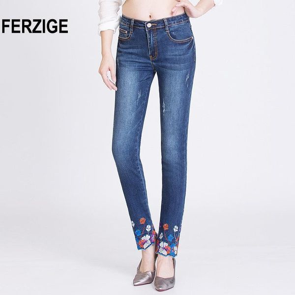 ferzige women's jeans high waist stretch slim fitness jeans woman embroidery femme pencils denim pants blue push up lady1
ferzige women's jeans high waist stretch slim fitness jeans woman embroidery femme pencils denim pants blue push up lady1