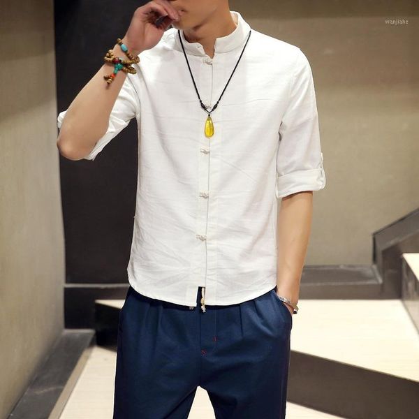men's linen shirt 2020 new summer five-point sleeve stand collar casual chemise homme large size solid color men's clothing1, White;black
men's linen shirt 2020 new summer five-point sleeve stand collar casual chemise homme large size solid color men's clothing1, White;black