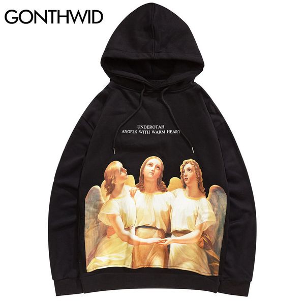 angels print fleece hoodies sweatshirts streetwear mens 2020 hip hop harajuku casual hooded hoodie male outwear, Black
angels print fleece hoodies sweatshirts streetwear mens 2020 hip hop harajuku casual hooded hoodie male outwear, Black