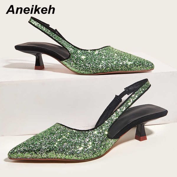 famous brand designer fashion classics bling pointed toe mid heel women party shoes slingbacks 2022 summer new ladies slip-on pumps 35-40, Black
famous brand designer fashion classics bling pointed toe mid heel women party shoes slingbacks 2022 summer new ladies slip-on pumps 35-40, Black