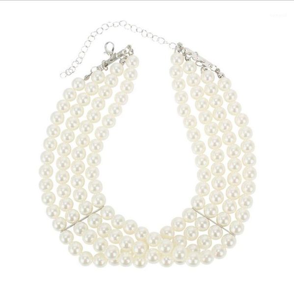 trendy imitation pearl handcrafted multilayer round chokers jewelry necklace a variety of occasions all compatible1, Golden;silver
trendy imitation pearl handcrafted multilayer round chokers jewelry necklace a variety of occasions all compatible1, Golden;silver