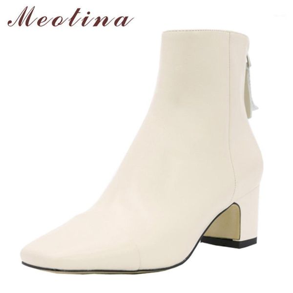 boots meotina real leather high heel short women shoes square toe thick heels zip ankle lady autumn winter white size 401, Black
boots meotina real leather high heel short women shoes square toe thick heels zip ankle lady autumn winter white size 401, Black