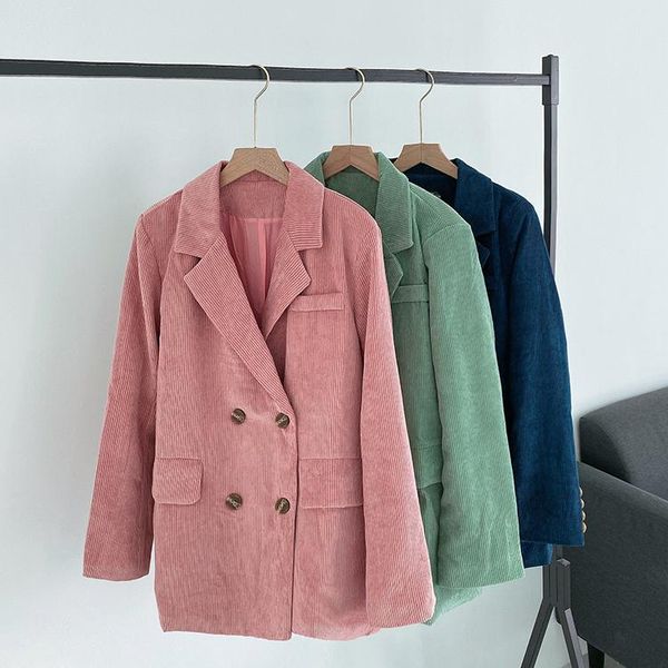 women's suits & blazers plus size 4xl loose double breasted women blazer pockets jacket female retro coat corduroy outerwear wb69, White;black
women's suits & blazers plus size 4xl loose double breasted women blazer pockets jacket female retro coat corduroy outerwear wb69, White;black