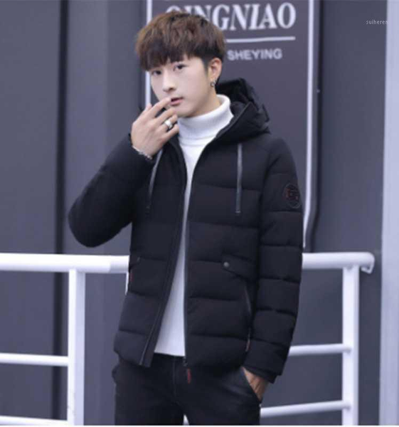 handsome men down jacket new winter thickened warm cotton men's coat leisure slim hooded down jacket1, Black
handsome men down jacket new winter thickened warm cotton men's coat leisure slim hooded down jacket1, Black