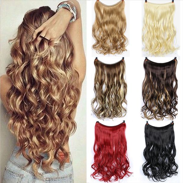 edeyk no trace piece fashion new curly wig wig straight curl high temperature silk fishline hair curtain hair piece, Black
edeyk no trace piece fashion new curly wig wig straight curl high temperature silk fishline hair curtain hair piece, Black