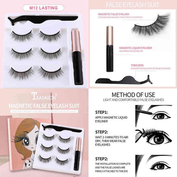 fake eyelashes magnetic eyelashes set reusable 3 pairs thick 3d mink single eyeliner false makeup tools tslm 220226
fake eyelashes magnetic eyelashes set reusable 3 pairs thick 3d mink single eyeliner false makeup tools tslm 220226