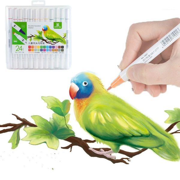 12 18 24 36 color markers manga drawing markers pen alcohol based sketch oily dual brush pen for chilren1
12 18 24 36 color markers manga drawing markers pen alcohol based sketch oily dual brush pen for chilren1