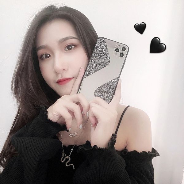 glitter splice mirror type s cell phone cases for iphone 13 12 pro max 7 8 plus xs xr acrylic camera protection back cover
glitter splice mirror type s cell phone cases for iphone 13 12 pro max 7 8 plus xs xr acrylic camera protection back cover