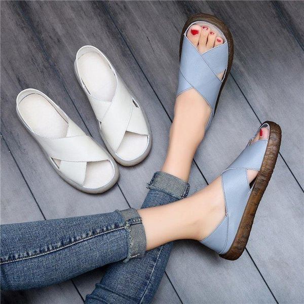 women sandals 2021 summer casual women shoes leather ladies flat sandal soft bottom slip on sandals handmade woman sandal, Black
women sandals 2021 summer casual women shoes leather ladies flat sandal soft bottom slip on sandals handmade woman sandal, Black