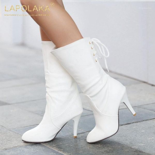 boots lapolaka 2021 fashion big size 43 thin high heels mid calf woman shoes lace up cross-tied spring autumn female1, Black
boots lapolaka 2021 fashion big size 43 thin high heels mid calf woman shoes lace up cross-tied spring autumn female1, Black