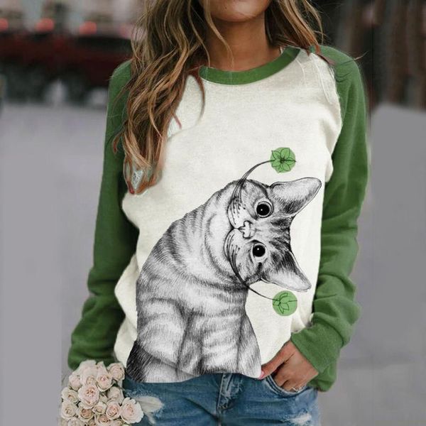 women cat sweatshirt printed hoody plus size autumn spring cute pullovers girls long sleeve hoodies ladies casual hooded #t1g, Black
women cat sweatshirt printed hoody plus size autumn spring cute pullovers girls long sleeve hoodies ladies casual hooded #t1g, Black