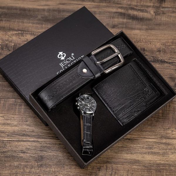 men's gift set beautifully packaged watch + wallet leather belt set selling creative combination1, Slivery;brown
men's gift set beautifully packaged watch + wallet leather belt set selling creative combination1, Slivery;brown
