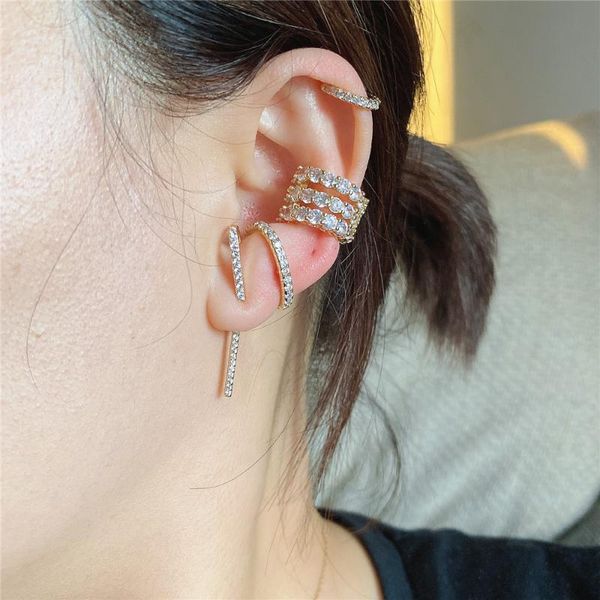 gorgeous blingbling shiny gold color plating cubic zircon paving stud earrings pack multi wearing for women girl unique jewelry, Golden;silver
gorgeous blingbling shiny gold color plating cubic zircon paving stud earrings pack multi wearing for women girl unique jewelry, Golden;silver
