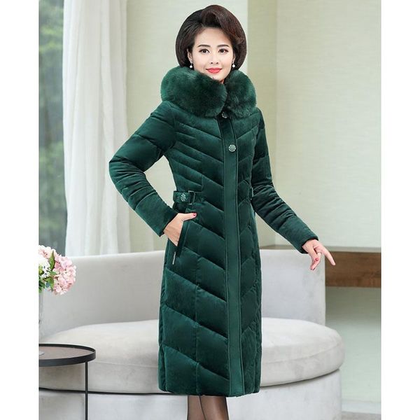 women's down & parkas middle-aged women winter coat gold velvet cotton jacket parka warm thicken female hooded outerwear plus size5xl r, Black
women's down & parkas middle-aged women winter coat gold velvet cotton jacket parka warm thicken female hooded outerwear plus size5xl r, Black