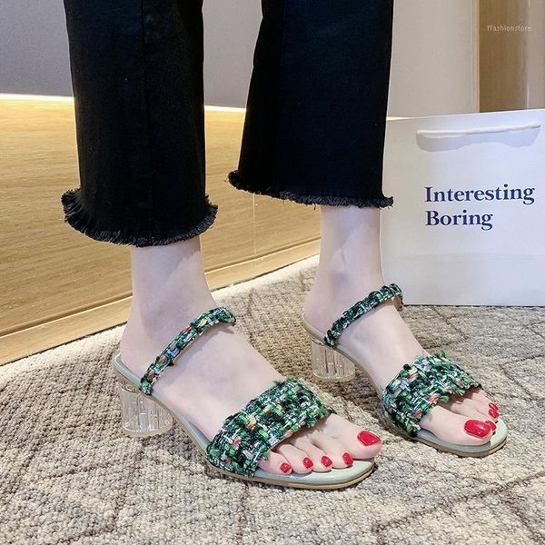 slippers bohemia high heel women transparent sandals round summer fashion clear 20211, Black
slippers bohemia high heel women transparent sandals round summer fashion clear 20211, Black