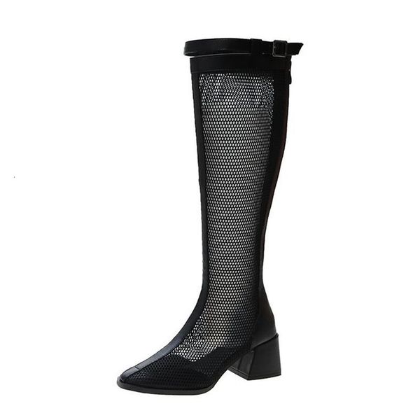 2021 new hollow female summer out knitted long-legged high-knee boots pointed to cool girl six. 7huy, Black
2021 new hollow female summer out knitted long-legged high-knee boots pointed to cool girl six. 7huy, Black