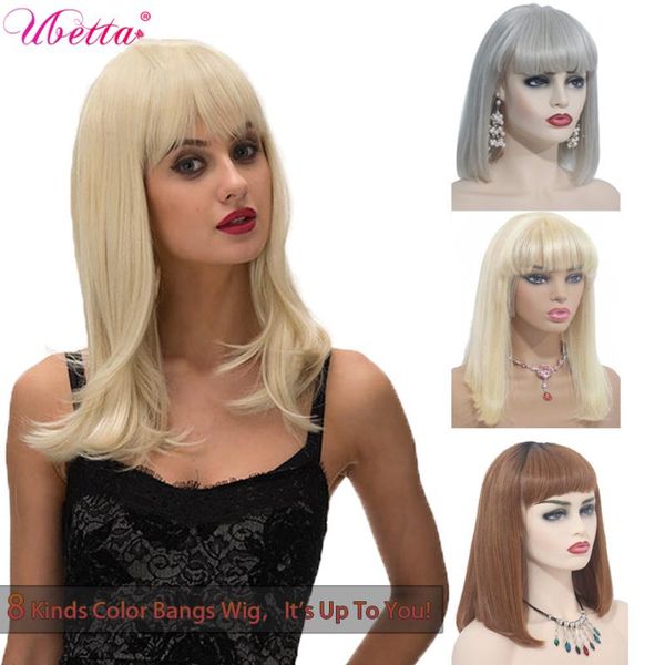 lace wigs ubetta 100% real hair human short bob front wig with full bangs 1b613 blonde black 1b27 gray pink remy, Black;brown
lace wigs ubetta 100% real hair human short bob front wig with full bangs 1b613 blonde black 1b27 gray pink remy, Black;brown