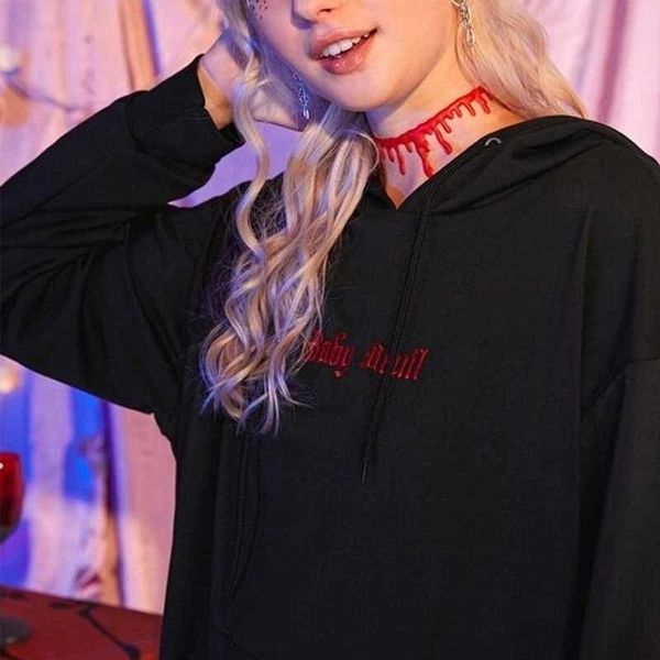 autumn women sweatshirts high street harajuku cute hoodies punk gothic devil horn chic hooded pullover loose halloween 201203, Black
autumn women sweatshirts high street harajuku cute hoodies punk gothic devil horn chic hooded pullover loose halloween 201203, Black