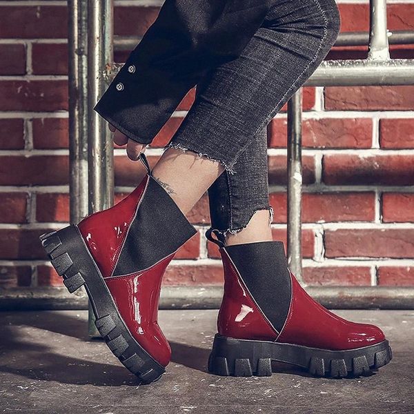 new fashion motorcycle boots women mixed colors leather comfortable round toe shoes winter party booties #xt1b, Black
new fashion motorcycle boots women mixed colors leather comfortable round toe shoes winter party booties #xt1b, Black