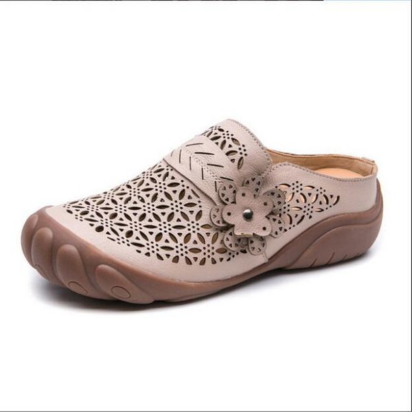 2022 cut-outs women shoes slippers summer comfortable retro flower flat sandals genuine leather lady slides shoes, Black
2022 cut-outs women shoes slippers summer comfortable retro flower flat sandals genuine leather lady slides shoes, Black